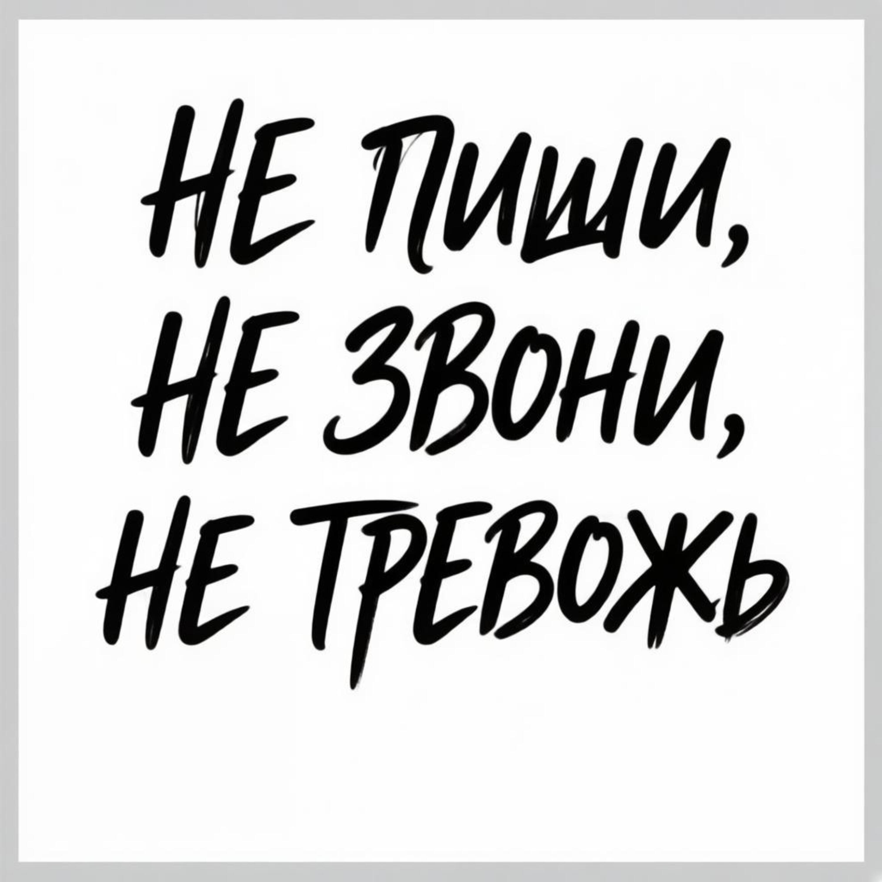 Не пиши, не звони, не тревожь — обложка