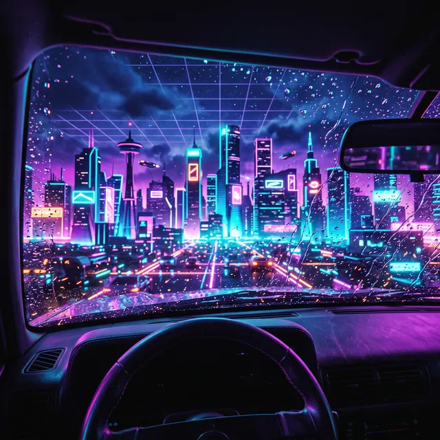 RomexB — Neon Horizon — обложка релиза