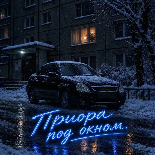CKAYET — Приора под окном — обложка релиза