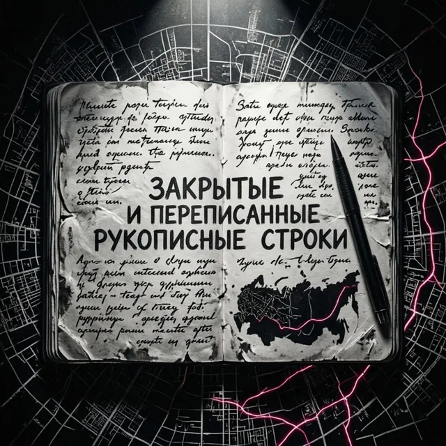 Blackash — Закрытые и переписанные рукописные строки — обложка релиза