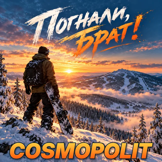 COSMOPOLIT — "Погнали, брат!" — обложка релиза