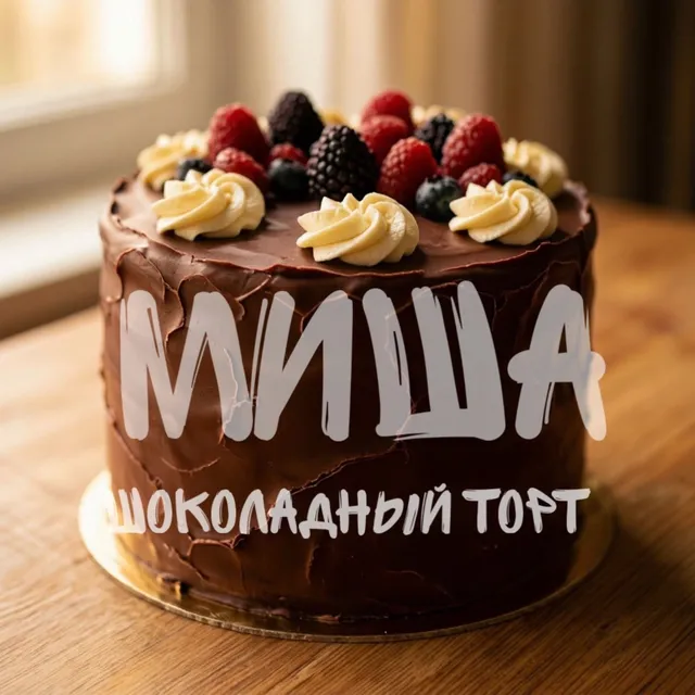Миша — Шоколадный торт — обложка релиза