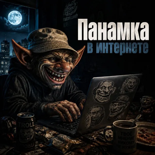 Кот на клавиатуре — Панамка в интернете — обложка релиза