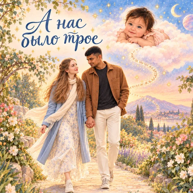 Ларчик Адити — А нас было трое — обложка релиза