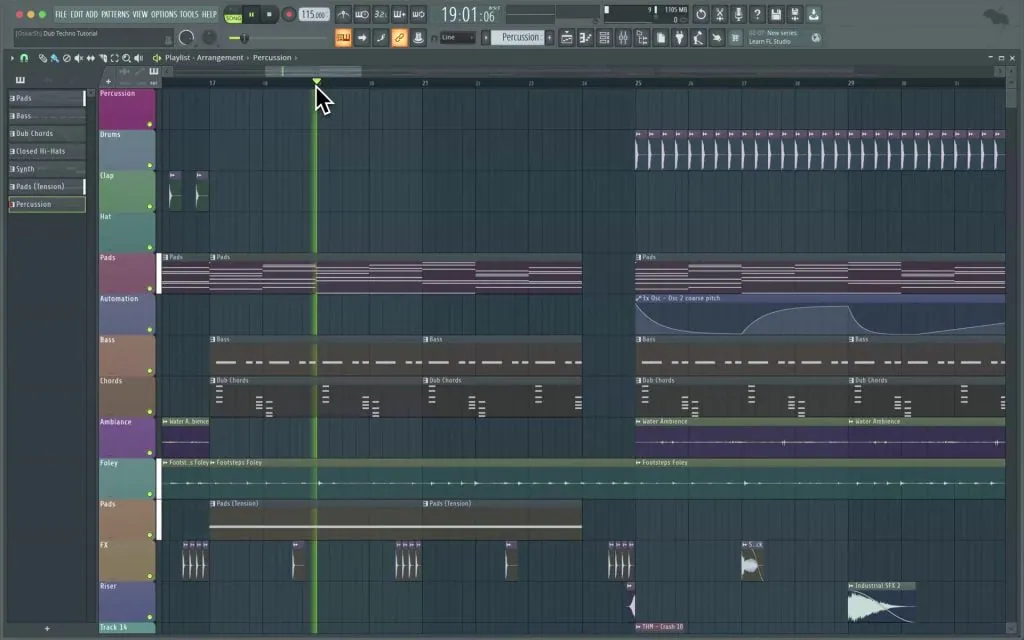 Проект бита в FL Studio